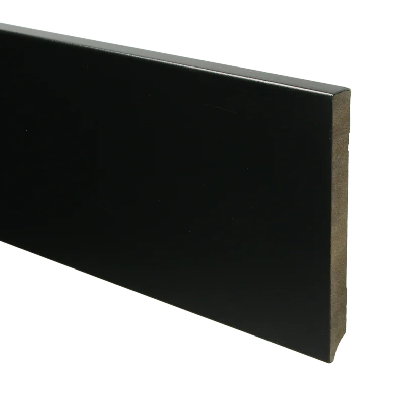 Dagaanbieding MDF Moderne Plint 150x15 RAL 9005 Zwart 15943